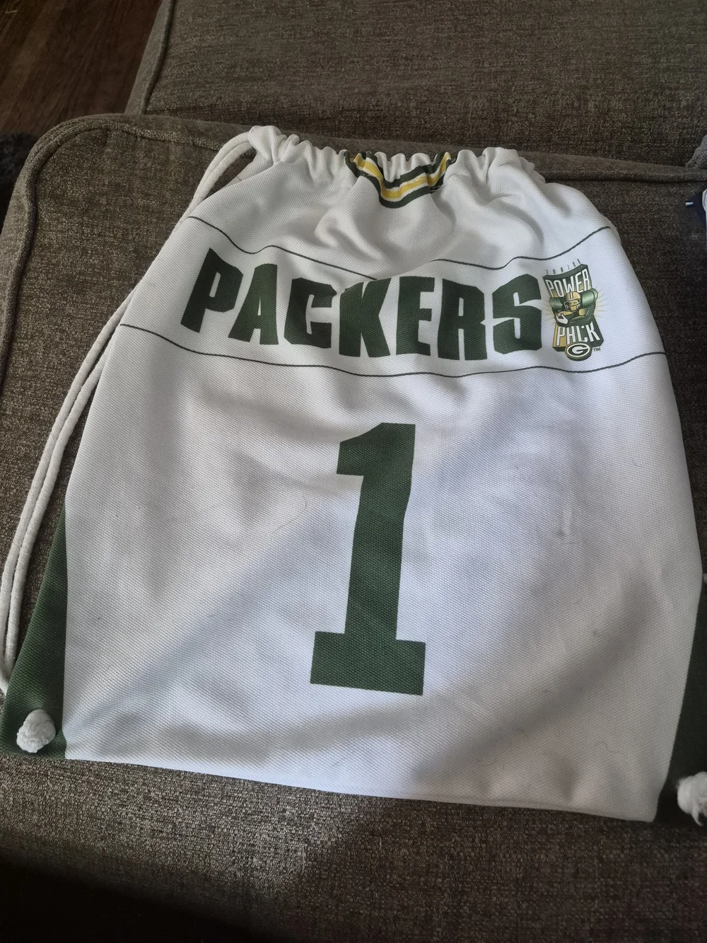 Green Drawstring Sports Sackpack - Team Logo